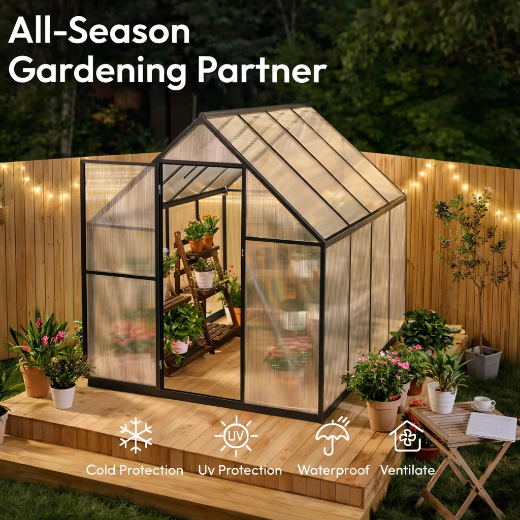 Veridian LuxeFrame 8×12 Greenhouse