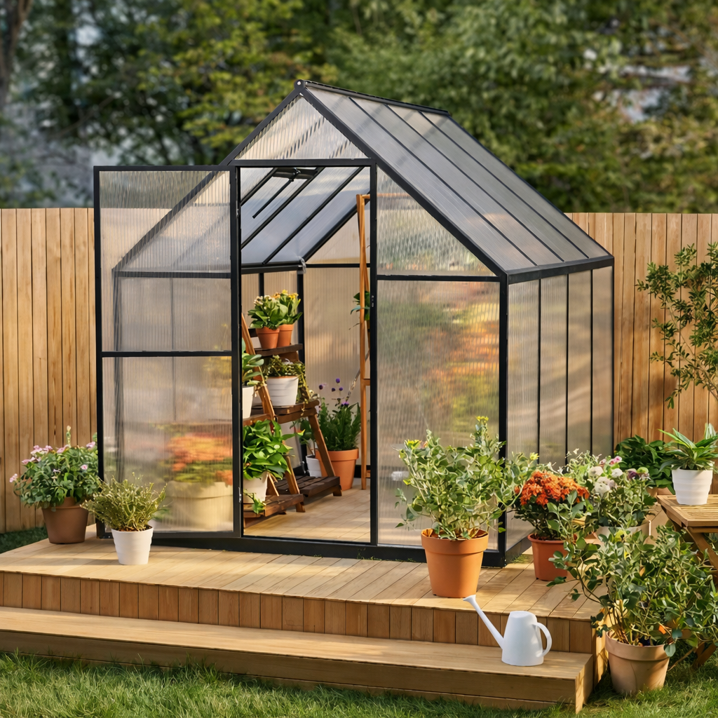 Veridian LuxeFrame 8×12 Greenhouse