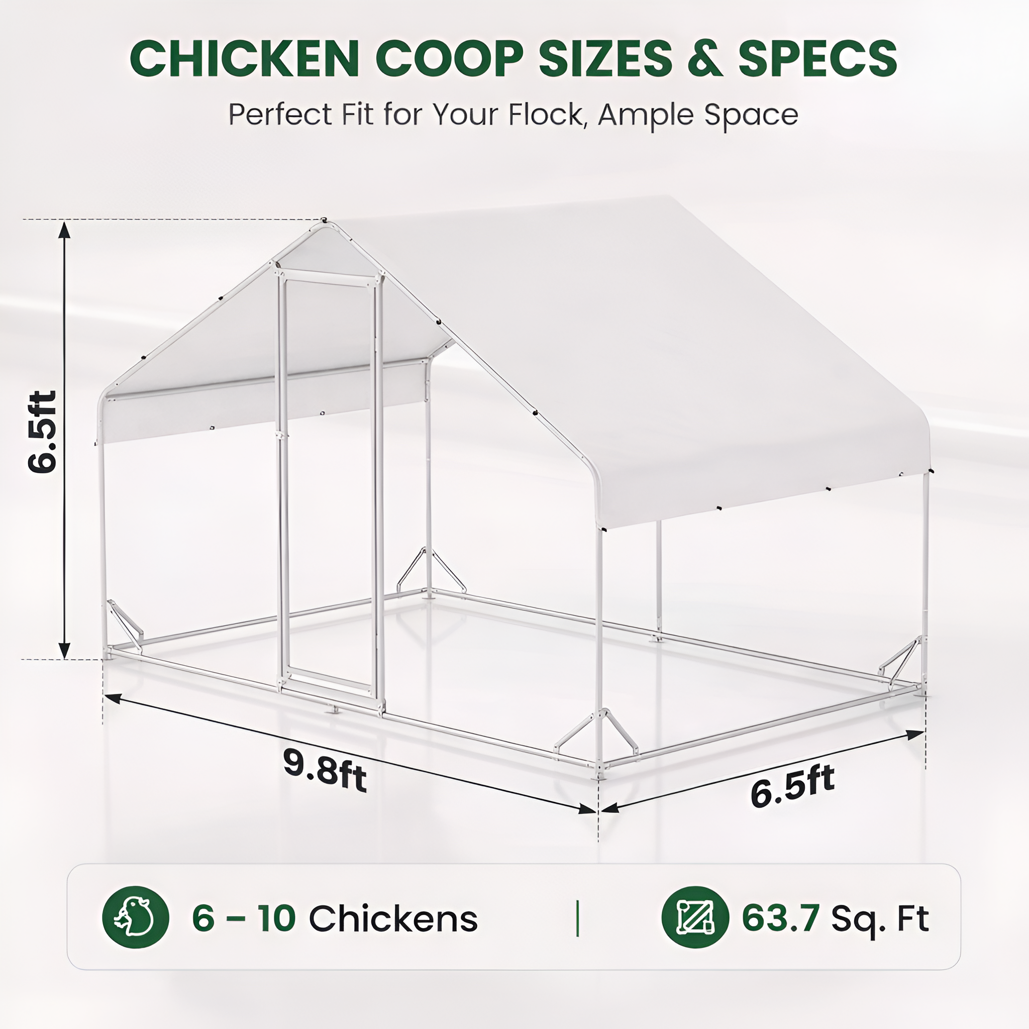 ApexHen Guardian Pro Walk-In Chicken Coop