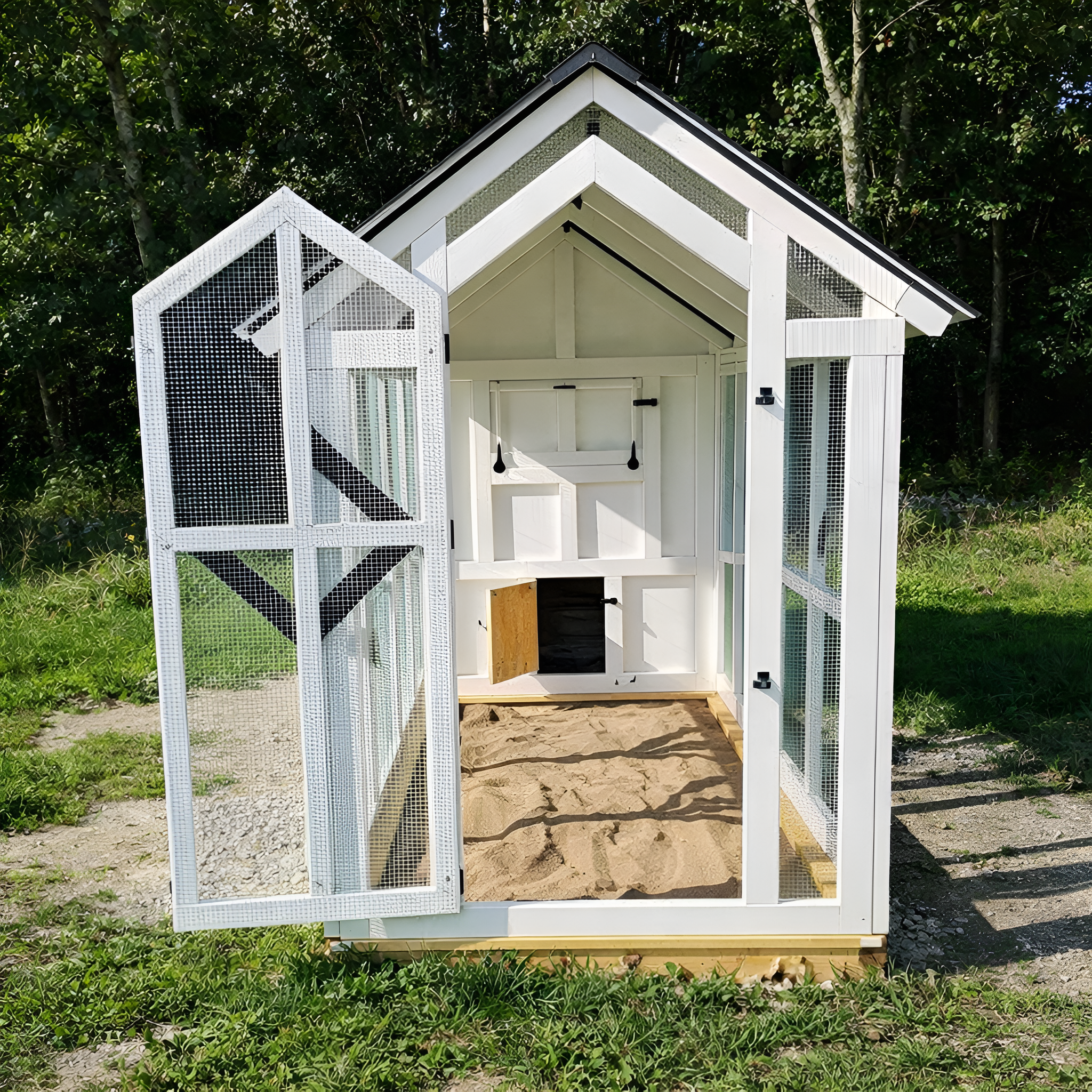 HeritageRoost Manor Luxe Walk-In Chicken Coop